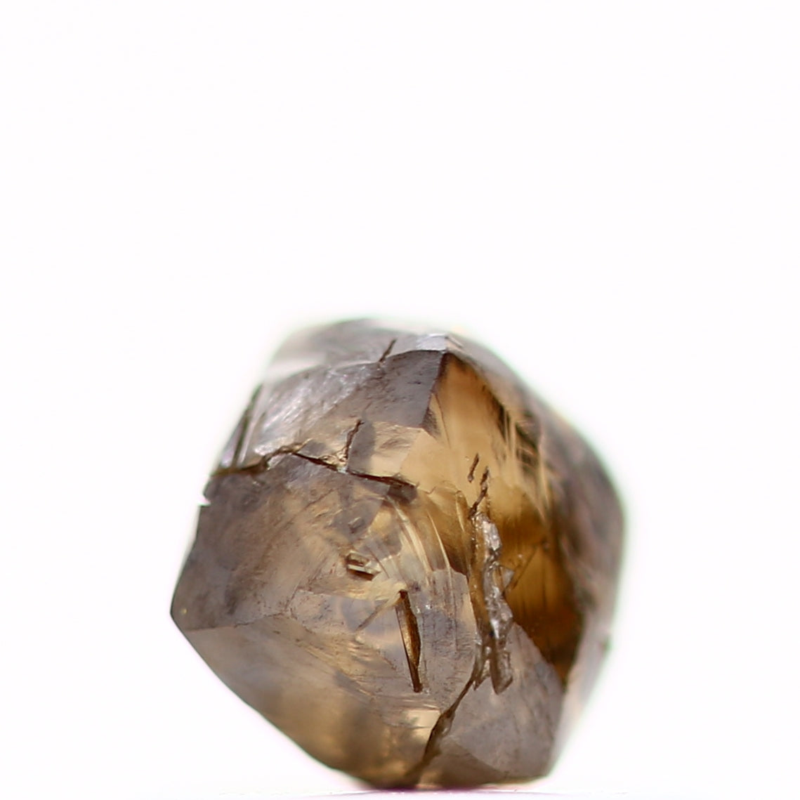 Rough Crystal Raw Fancy Brown Uncut Diamond 0.70 Carat